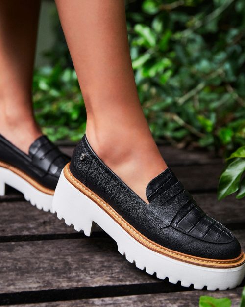 Zapatos Tipo Loafer Para Mujer Con Plataforma - Ref. Z-2764N