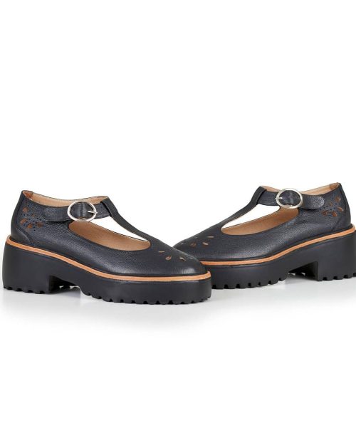 Zapato Semi Cerrado con Plataforma - Ref. Z-2795 Negro