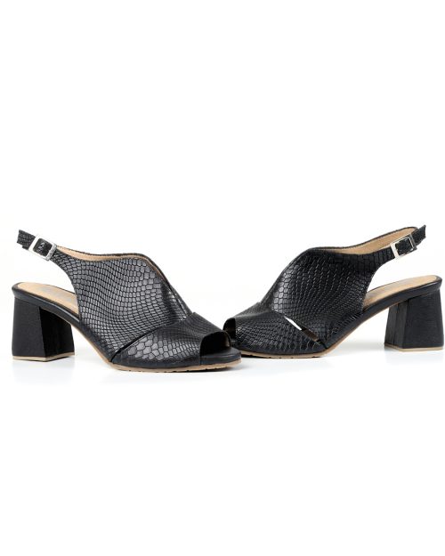 Sandalia en Cuero - Ref. Z-2200 Negro