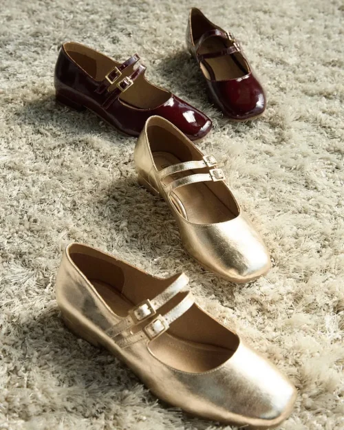 Zapato Tipo Mary Jane  - Ref. Z-3099 Charol Vino Tinto