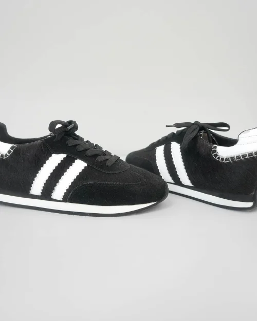 Tenis en Cuero - Ref. Z-3255 Negro Pelo