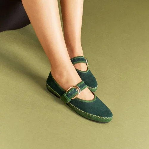 Zapato Tipo Merceditas (Mary Jane's) - Ref. Z-3297 Gamo Verde