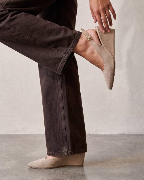 Zapato con Plataforma Destalonado en Cuero - Ref. Z-3438 Gamo Beige