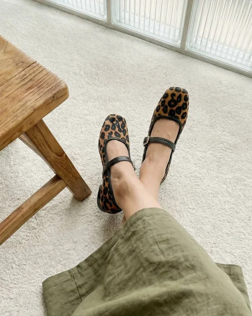 Zapato Tipo Merceditas (Mary Janes)  - Ref. Z-3101 Miel Pelo