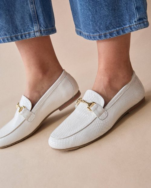 Zapato Cerrado/ Loafers en Cuero  - Ref. Z-3453 Blanco